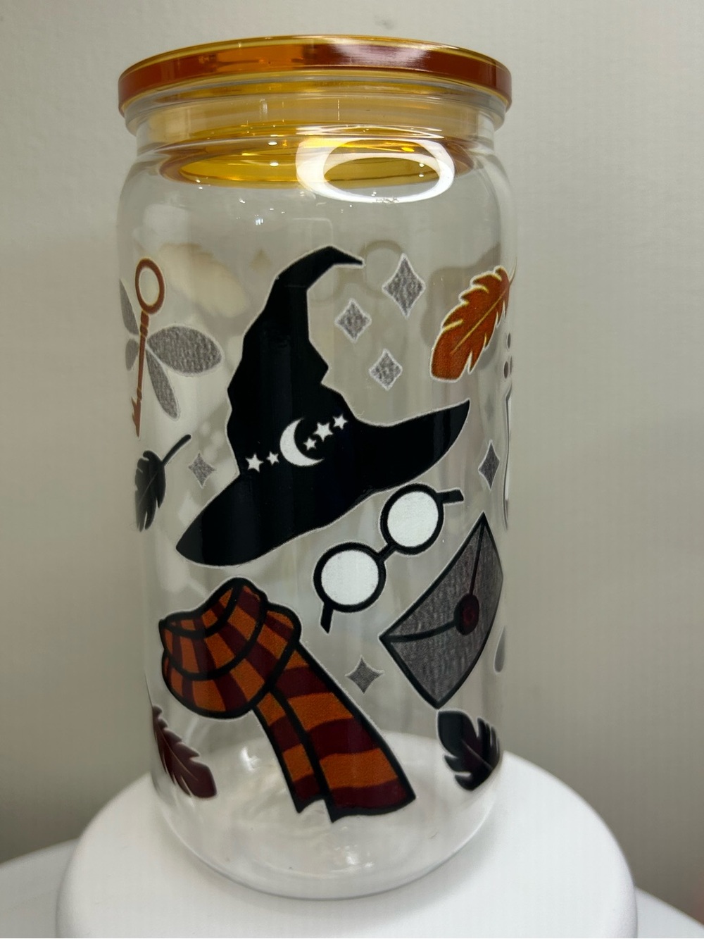 BPA Free Plastic Harry Potter Themed Tumbler with Lid and Straw